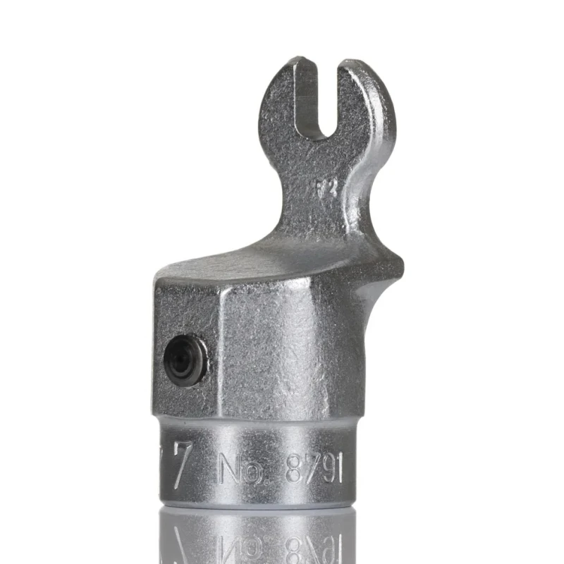 Gedore Torque Wrench Insert, Spanner Head 9 x 12 mm Insert, 7 mm Chrome Finish 7774470