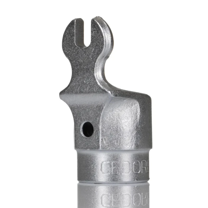 Gedore Torque Wrench Insert, Spanner Head 9 x 12 mm Insert, 7 mm Chrome Finish 7774470