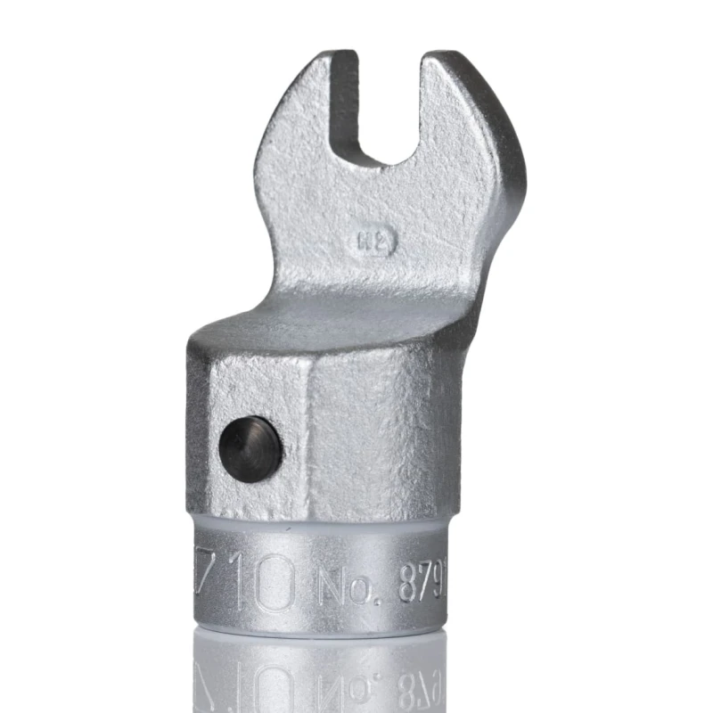 Gedore Torque Wrench Insert Square Spanner Head 9 x 12 mm Insert Size 10 mm Chrome Finish 7710070
