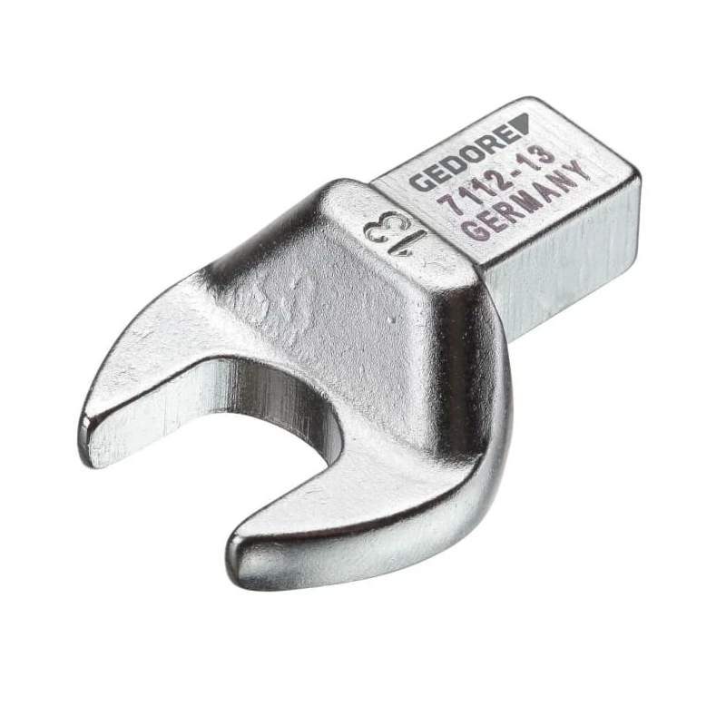 Gedore Open End Spanner Head 9 x 12 mm Insert Size 9 mm Chrome Finish 7679050