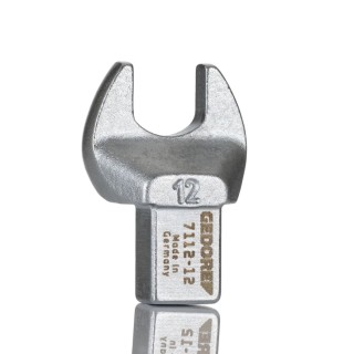 Gedore Open Ended Insert Spanner Head Vanadium Steel Chrome Finish 9 x 12 mm Size 12 mm 7679560