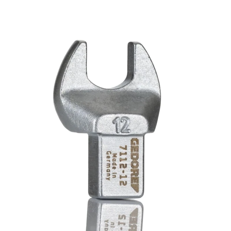 Gedore Open Ended Insert Spanner Head Vanadium Steel Chrome Finish 9 x 12 mm Size 12 mm 7679560