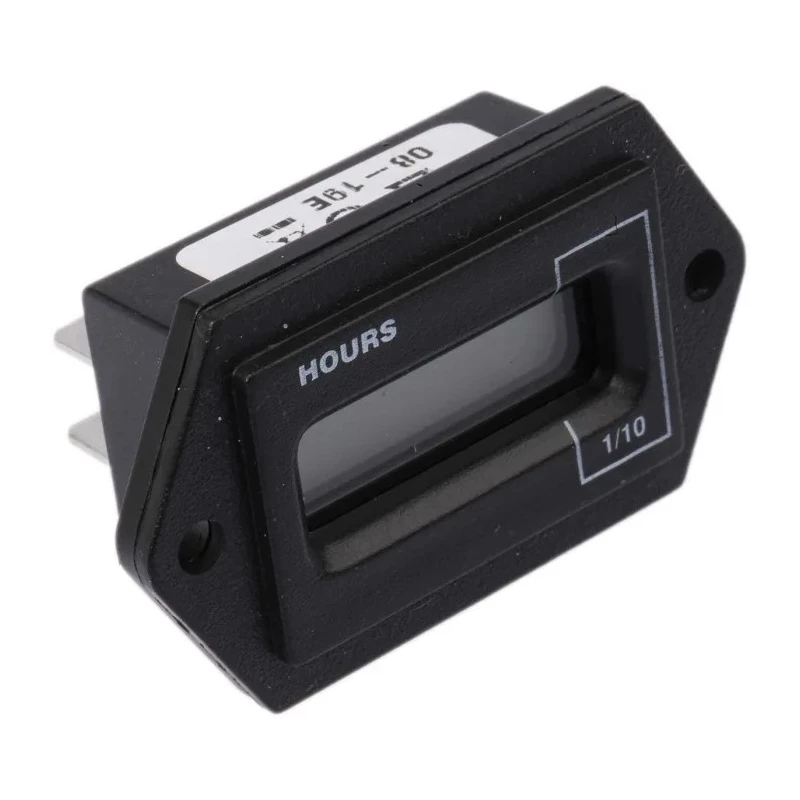 Curtis 700 Digital Hour Meter, 6 Digit LCD Panel Mount Resettable 60V AC 5mm Digit Height 701TXR002N-1248D2060A