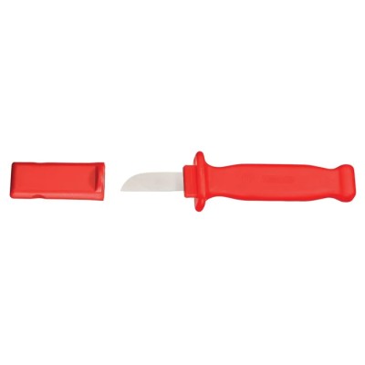 Gedore Insulated Cable Knife VDE/1000V Approved, 180mm Overall Length, 50mm Blade Length 6690400