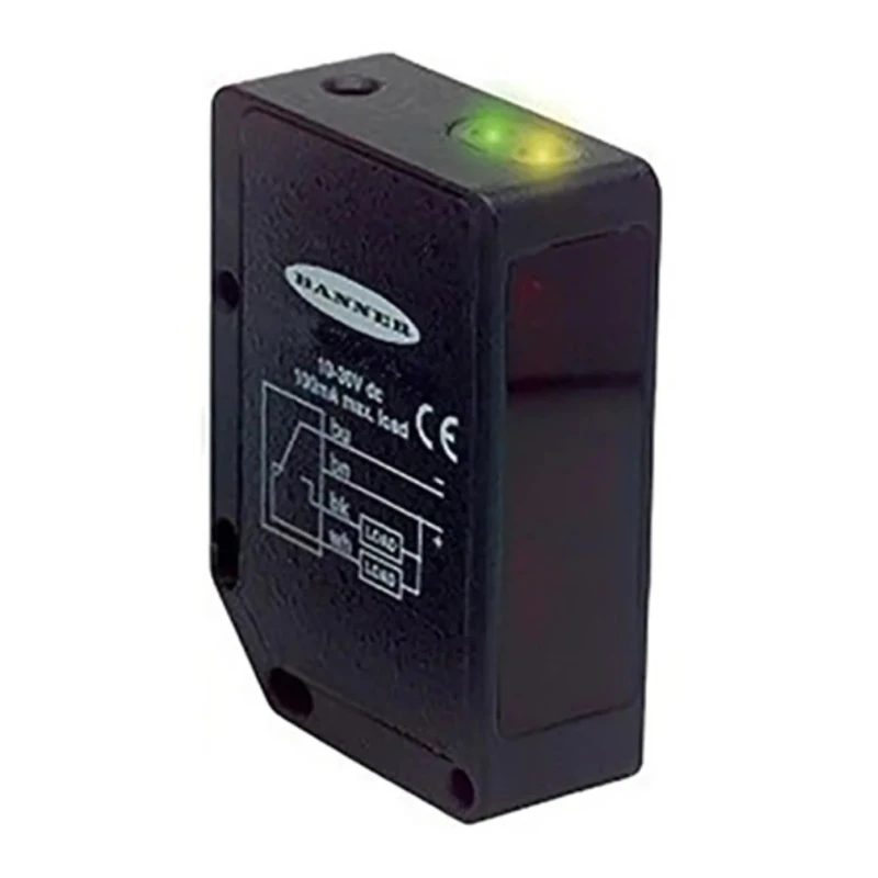 Banner Diffuse Photoelectric Sensor Block Sensor, Detection Range 10 mm to 6 m, PNP Output, IP67 Rated QMT42VP6DX
