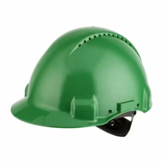 3M G3000 Green Ventilated Adjustable Safety Helmet HDPE EN 397:212+A1:2012 EN 50365:2002 G30NGP