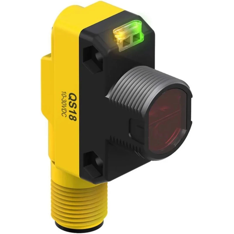 Banner Retroreflective Photoelectric Sensor, Barrel Sensor, 100 mm to 10 m Detection Range, PNP Output, IP67 QS18VP6LLPQ8
