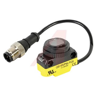 Banner Retroreflective Photoelectric Sensor Barrel Style 3.5 m Detection Range PNP Output IP67 QS18VP6LPQ5