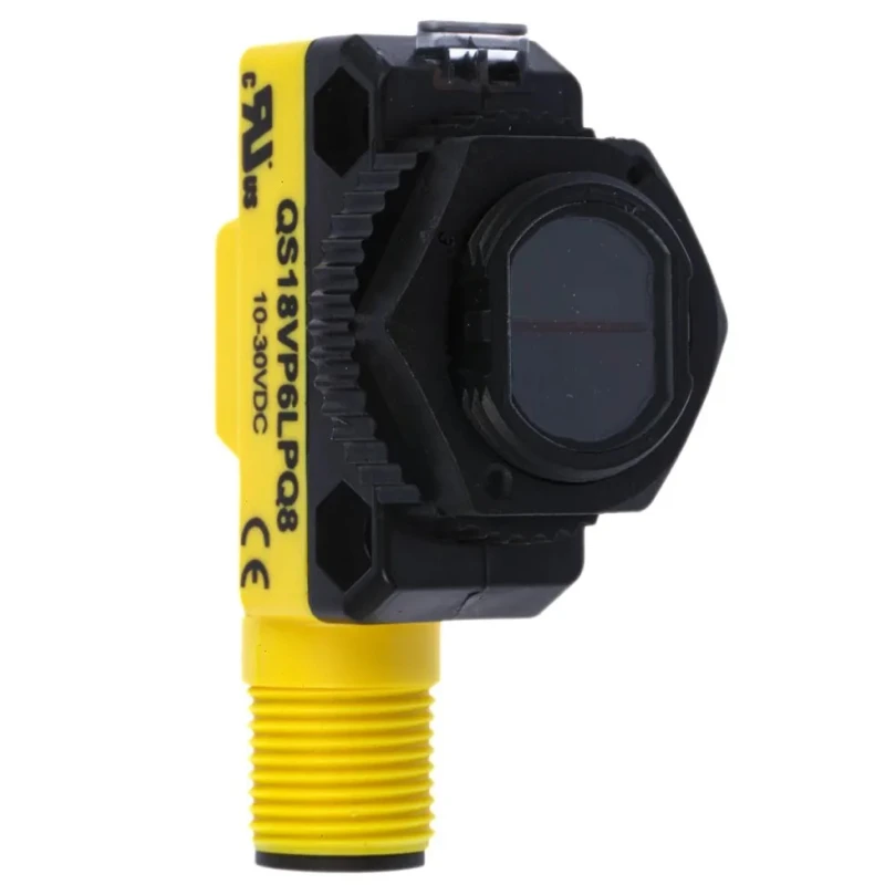 Banner Retroreflective Photoelectric Sensor Barrel Type 3.5 m Detection Range PNP Output IP67 QS18VP6LPQ8