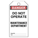 Panduit Lockout Tag 76.2mm x 76.2mm Semi-Rigid Vinyl 5 Per Pack PVT-44