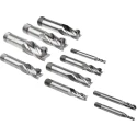 RS PRO End Mill 10 Piece Set Cobalt High Speed Steel 16mm Shank, 12.5mm Cut Length 185-7558
