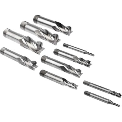 RS PRO End Mill 10 Piece Set Cobalt High Speed Steel 16mm Shank, 12.5mm Cut Length 185-7558