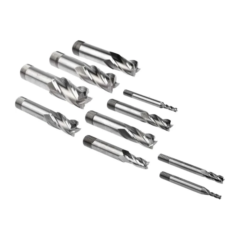 RS PRO End Mill 10 Piece Set Cobalt High Speed Steel 16mm Shank, 12.5mm Cut Length 185-7558