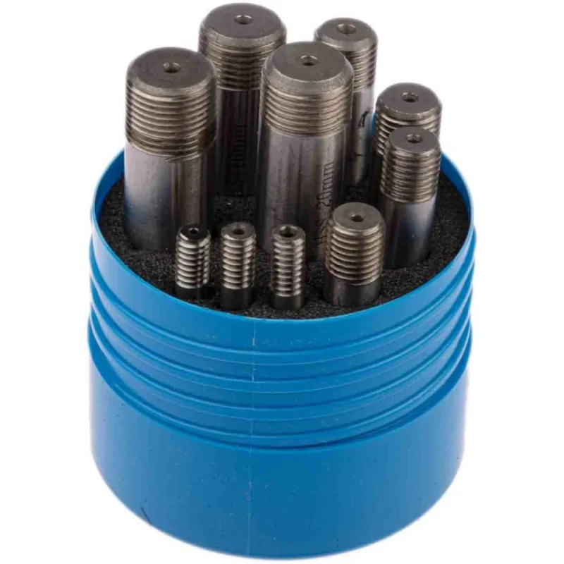 RS PRO End Mill 10 Piece Set Cobalt High Speed Steel 16mm Shank, 12.5mm Cut Length 185-7558