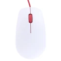 Raspberry Pi Official Three-Button Optical Mouse USB Type A Connector White Red SC0165