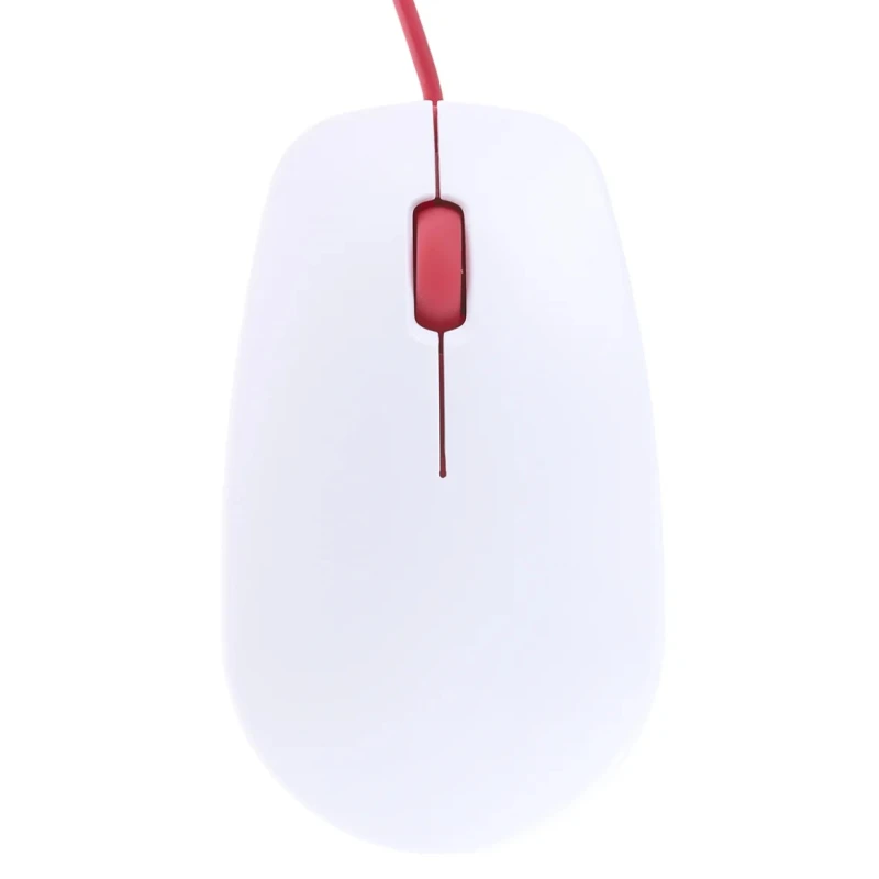 Raspberry Pi Official Three-Button Optical Mouse USB Type A Connector White Red SC0165