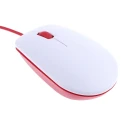 Raspberry Pi Official Three-Button Optical Mouse USB Type A Connector White Red SC0165