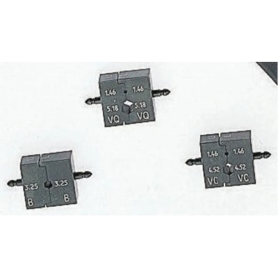 RS PRO Crimp Die Set, Coaxial Type Crimp Die, Insulated, Black, Cutting Capacity 1.46 to 4.52 mm² 185-7740