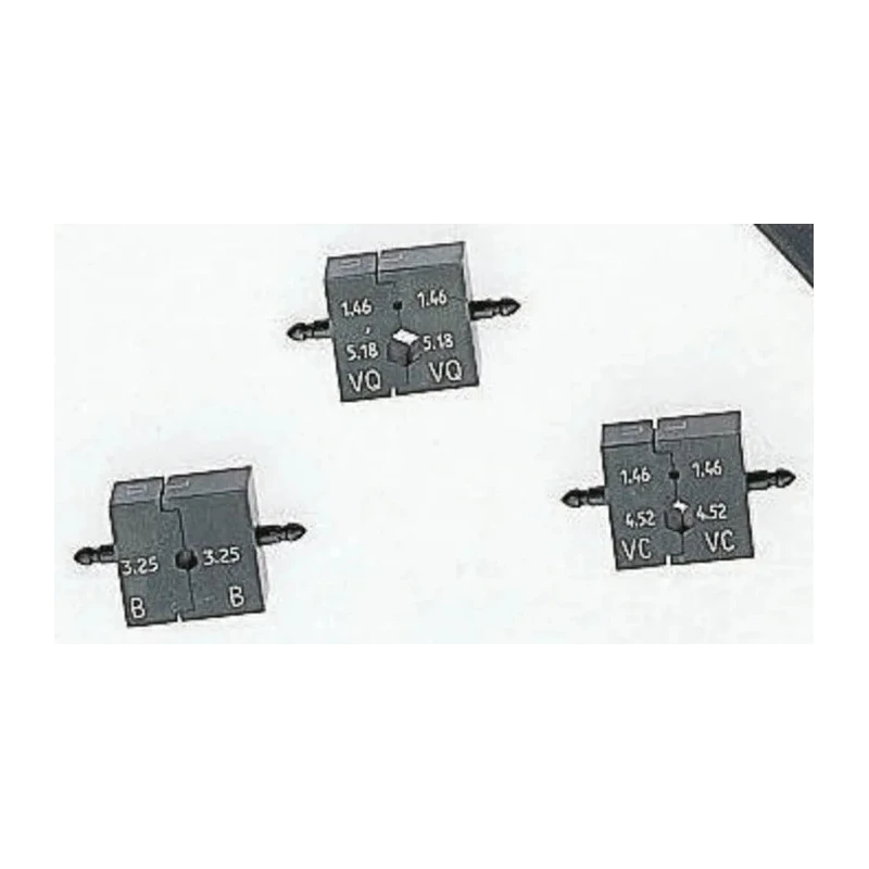 RS PRO Crimp Die Set, Coaxial Type Crimp Die, Insulated, Black, Cutting Capacity 1.46 to 4.52 mm² 185-7740