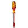 Gedore Nut Driver Hexagon 10 mm Tip VDE/1000V Approved 125 mm Blade 235 mm Overall 1747134