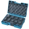 Makita 9-Piece 1/2 in Drive 6 Point Impact Socket Set Chrome Molybdenum Steel D-41517