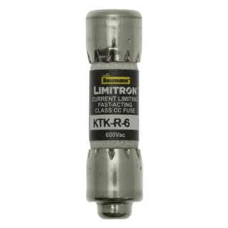 Eaton 6A Fast Acting Melamine Cartridge Fuse 10 x 38 mm 600V AC KTK-R-6