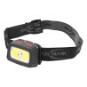 Ansmann LED Head Torch 185 lm Luminosity IP44 Splash Resistant Black ABS Housing 3x AAA Batteries 1600-0198
