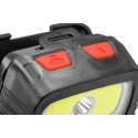 Ansmann LED Head Torch 185 lm Luminosity IP44 Splash Resistant Black ABS Housing 3x AAA Batteries 1600-0198