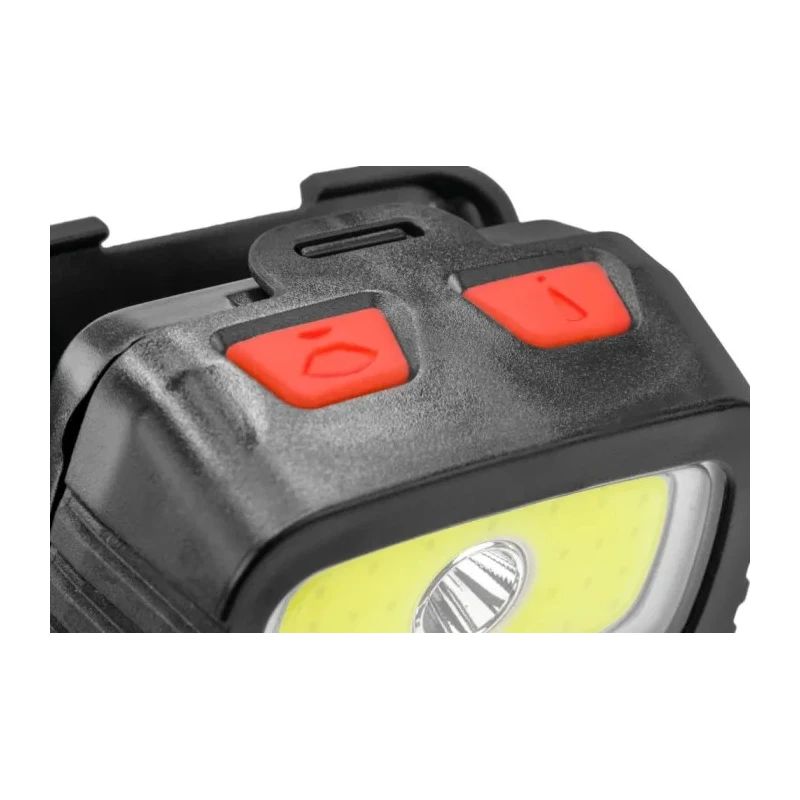 Ansmann LED Head Torch 185 lm Luminosity IP44 Splash Resistant Black ABS Housing 3x AAA Batteries 1600-0198