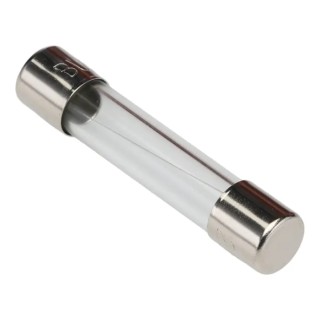 Eaton 2A F Glass Cartridge Fuse, 6.3 x 32 mm, Time Delay, 250V AC AGC-2-R