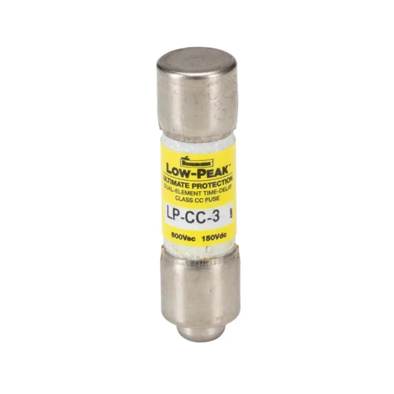 Eaton 3A T Melamine Cartridge Fuse, 10 x 38 mm, 600V AC, Time Delay, Class CC LP-CC-3