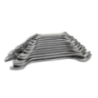 De Neers Double Open End (Polished Head) Spanners Set No. 12-8M (Set of 8 Pcs. Size: 6x7 to 20x22mm)