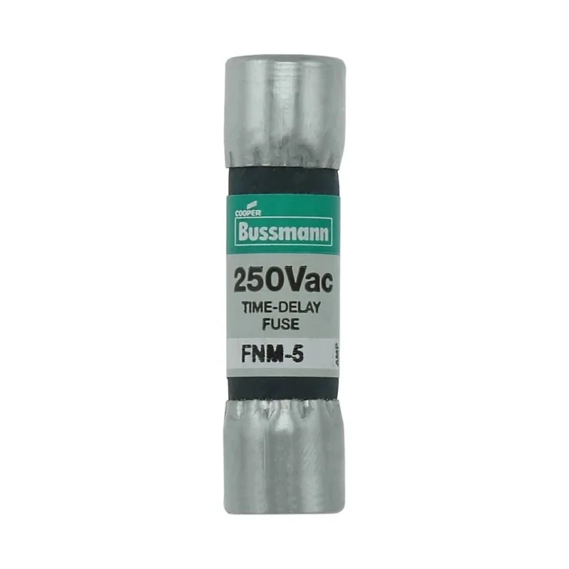 Eaton 5A Time Delay Melamine Cartridge Fuse 10 x 38 mm 250V AC FNM-5