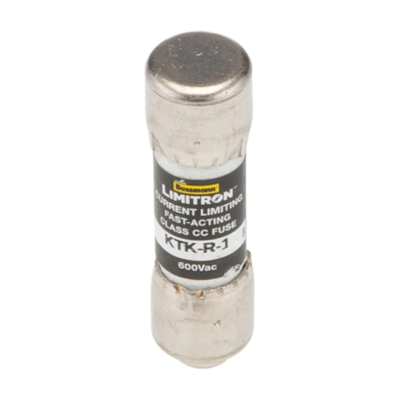 Eaton Cartridge Fuse 1A Current Rating Fast Acting Melamine Body 10 x 38 mm 600V AC KTK-R-1