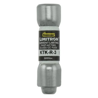 Eaton 3A Fast Acting Melamine Cartridge Fuse 10 x 38 mm, 600V AC KTK-R-3