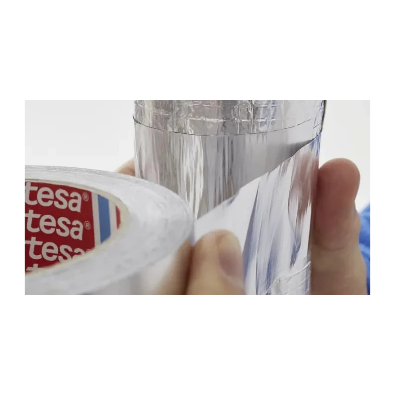 Tesa Conductive Aluminium Tape, Acrylic Adhesive, 50mm x 50m, 0.09mm Thickness, 160°C Max 60650-00002-00