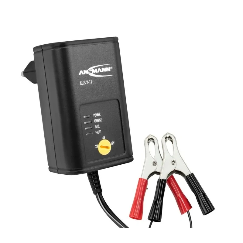Ansmann Battery Charger ALCS 2-12/0.4 for 12V, 6V, 2V Lead Acid Batteries 400mA 100-240V AC 135g 1001-0015-UK520