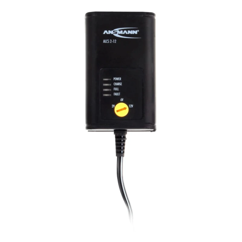 Ansmann Battery Charger ALCS 2-12/0.4 for 12V, 6V, 2V Lead Acid Batteries 400mA 100-240V AC 135g 1001-0015-UK520