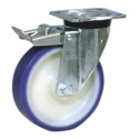 LAG Braked Swivel Castor 300 kg Capacity 125 mm Wheel Polyurethane 36014FR