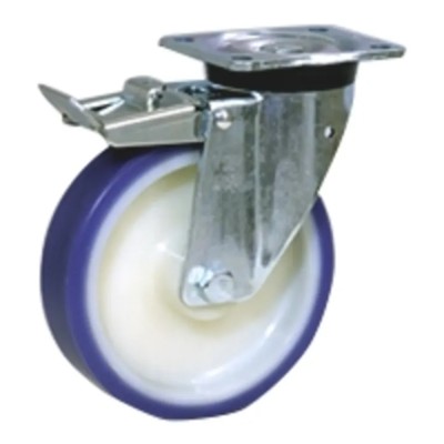 LAG Braked Swivel Castor 300 kg Capacity 125 mm Wheel Polyurethane 36014FR