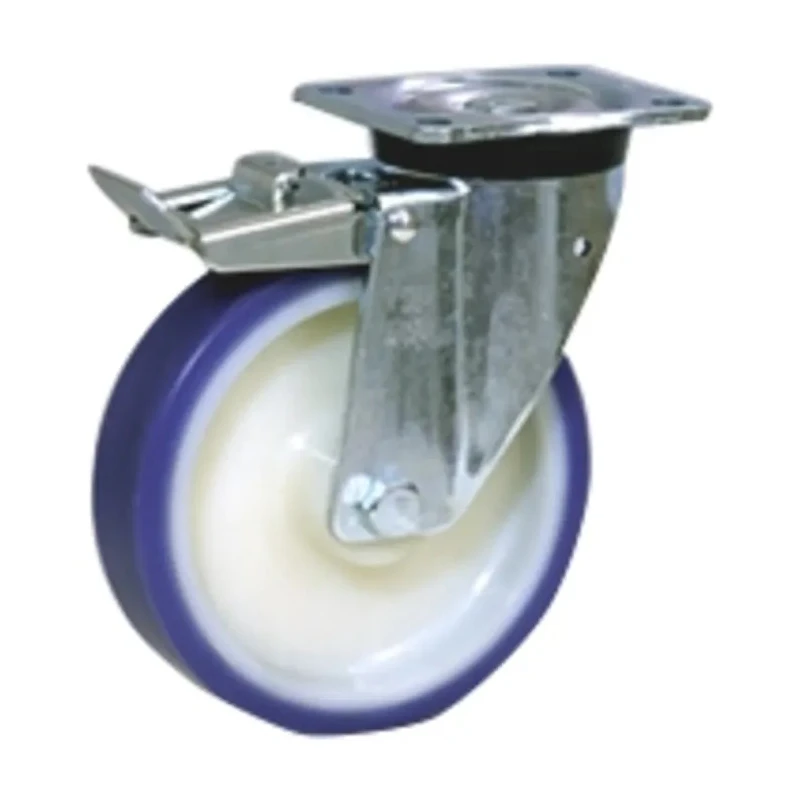 LAG Braked Swivel Castor 300 kg Capacity 125 mm Wheel Polyurethane 36014FR