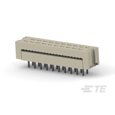 TE Connectivity 2.54 mm Pitch 20 Way Through Hole Mount DIL Header, Tin Plated, 1A 2-216093-0