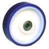 LAG Blue, White Polyurethane Trolley Wheel 300 kg Load Capacity 125 mm Diameter Model 35016