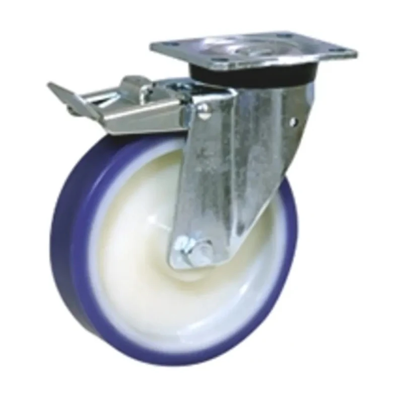 LAG Braked Swivel Castor 250 kg Capacity 100 mm Wheel Polyurethane 36006FR
