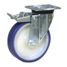 LAG Braked Swivel Castor with 300 kg Load Capacity, 150 mm Polyurethane Wheel, 194 mm Height 36021FR
