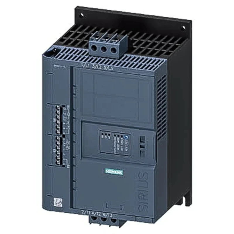 Siemens 3RW5217-1TC04 3 Phase Soft Starter 480V AC 30 kW Screw Fixing IP00 3RW52 Series