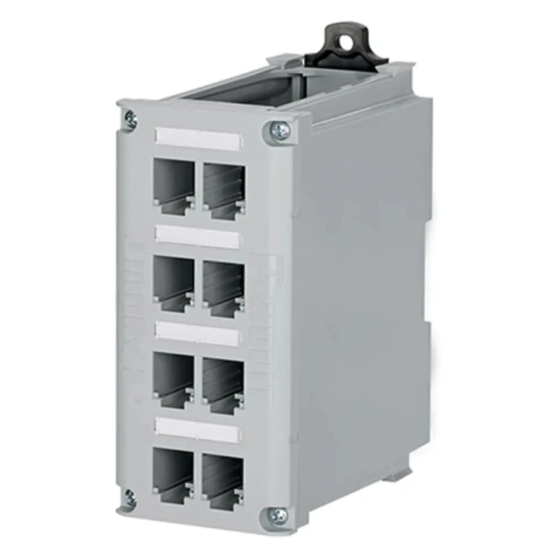 Panduit DIN Rail Mount Copper Patch Panel 8-Port Cat5 CDPP8RG