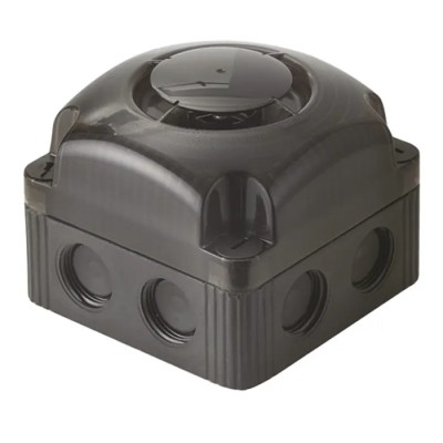 Werma 153 Series Electronic Sounder 24V DC, IP66 Rated, 105dB @ 1m, 8-Tone with Bracket and Base Mount 