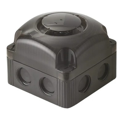 Werma 153 Series Electronic Sounder 230V AC, 105 dB at 1m, Polycarbonate Housing, IP66, Black, 1-Tone IP66