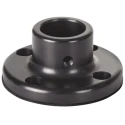 Werma Mounting Base with Tube, Surface Mount Type, Black Aluminium Housing, 70mm Base Diameter, 31mm Height 975.840.91